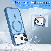 Boîtier de téléphone magnétique intégré, moulé avec précision, résistant à l'usure, en PC et TPU, antichoc, pour iPhone 16 Pro Max