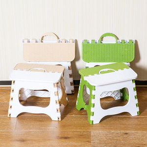 <b>Plastic</b> Folding <b>Stool</b> 20x24x19cm Foldable Portable Outdoor Household Children Study Chair - Product Image 1