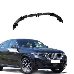 Para <span class=keywords><strong>BMW</strong></span> <span class=keywords><strong>X6</strong></span> G06 LCI <span class=keywords><strong>M</strong></span> Sport 2023-2024 fibra de carbono seca brillante parachoques delantero Spoiler labio Kit ABS Auto parachoques escape coche actualización - Product Image 1