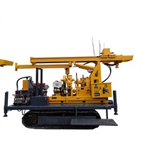 Foreuse rotative de 200 mètres de profondeur maximale avec moteur diesel, boîte de vitesses et moteur pour puits d'eau et fabrication flexible