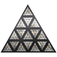 Éclairage de scène 450W RGBW, lampes matricielles LED triangulaires, DJ, discothèque, fête/club/pub, effet triangle rétro, lumière de fond DMX512 IP33