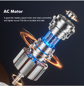 Quạt đứng điều khiển từ xa thông minh, xoay chiều, để bàn, văn phòng, gia đình, chất liệu ABS, 50W, bán chạy - Product Image 2