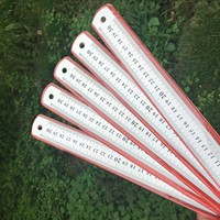 Règle en Acier Inoxydable 30 cm (300 mm) Métrique Impériale, Règle à Bois, Fourniture Directe du Fabricant, Matériau Bois et Métal