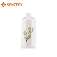 Bouteille en plastique PET transparente SENZESY, OEM personnalisé, 50 ml, 100 ml, 200 ml, lotion hydratante pour parfum, nettoyant visage, emballage