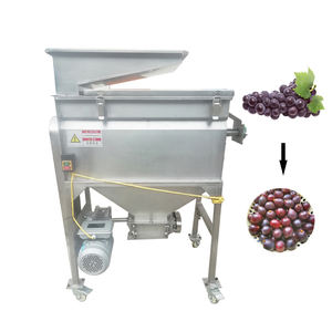 เครื่องแยกก้านองุ่นและบดองุ่นสแตนเลส 304 พร้อมมอเตอร์และเครื่องยนต์ กำลังการผลิต 500 กก./ชม. - Product Image 1