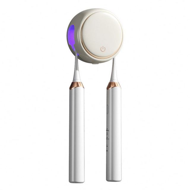 Automatically opening and closing New design UVC UVA UV toothbrush sterilizer holder for bathroom