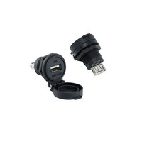 Connecteur femelle étanche et anti-poussière Lshitech M22.5 USB 2.0/3.0 pour transmission de données et équipements industriels, etc.