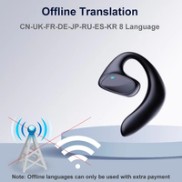 Dispositif de traduction intelligent M8 144 langues TWS Traducteur sans fil Écouteurs Casque avec réduction du bruit