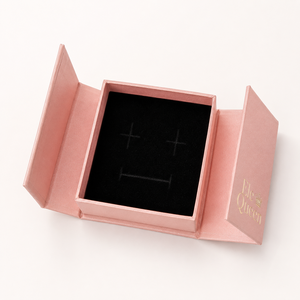 Custom Logo Double Door Rectangle Cardboard Jewelry Packaging <b>Box</b> Foam Magnetic Snap Closure for Jewelry Brands Gift Store - Product Image 4