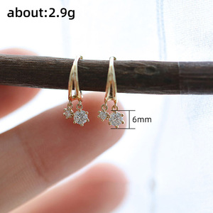 Orecchini a Perno Geometrici per Donne, Orecchini Pendenti in Stile Minimalista Giapponese - Product Image 5