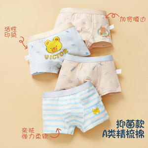 4 Pcs/<span class=keywords><strong>Lot</strong></span> Sous-Vêtements Enfants Garçons Culottes Dinosaures Hélicoptères Voitures Coton Respirant Enfants Shorts Garçon Boxer Briefs - Product Image 4