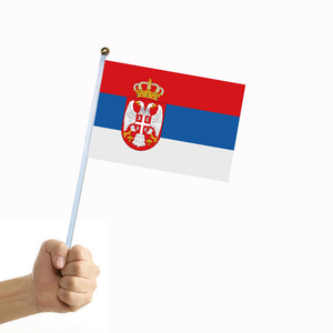 Banderas de Mano Personalizadas con Logotipo Publicitario para Promoción al <span class=keywords><strong>por</strong></span> Mayor, con Asta de Plástico, Mini Banderas para Agitar con la Mano - Product Image 4