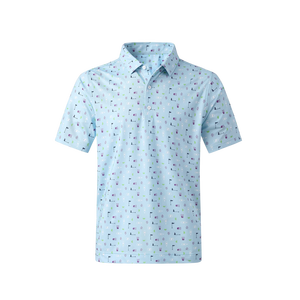 Chemises polo de golf pour hommes, design graphique tendance, logo personnalisé, grande taille, boutonnée - Product Image 3