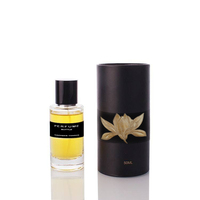 Bouteille de parfum vaporisateur vide Unique Clear Luxury Square Design Mens 25ml Flacon de parfum en verre sans couvercle