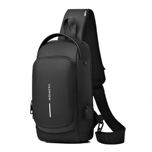 Bolsa de ombro multifuncional <span class=keywords><strong>anti</strong></span>-roubo USB para homens, bolsa crossbody para viagem, bolsa de peito - Product Image 1