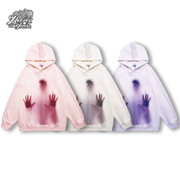 Hoodie pria motif logo kustom kostum menakutkan terlaris
