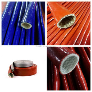 Ready to Ship Fireproof <strong>Silicone</strong> <strong>Rubber</strong> Coated Fiberglass Sleeves Insulated Flexible Fire Protection Equipment &amp; Accessory - Product Image 6