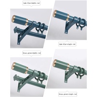 Ensemble de tringles à rideaux et accessoires de fixation en aluminium robuste, design moderne, écologique, pour projets hôteliers, modèle TIANYUN ROMAN-02B, vente en gros