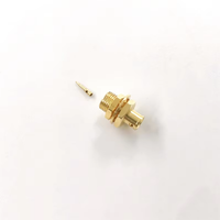 Connecteur coaxial RF étanche à prise mâle SMP pour câble d'antenne de 0,086 po, à montage sur panneau avec butée limitée