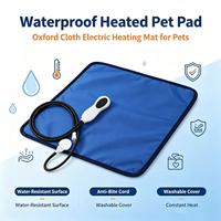 Coussin chauffant électrique pour animaux de compagnie à température réglable, imperméable, anti-morsure, pour chien et chat, utilisation en intérieur