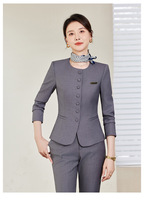 Ensemble de tailleur formel élégant pour femmes professionnelles haut de gamme, nouvelle collection printemps/été, idéal pour les ventes, les bureaux, les bijouteries et les réceptions.