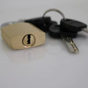 सुरक्षा वाटरप्रूफ पैड लॉक 30 40 50 मिमी पीतल पदलॉक 4 कंप्यूटर कुंजी के साथ - Product Image 4
