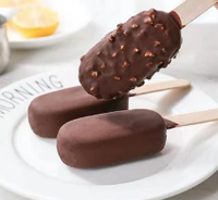 Moule à glace en silicone sans BPA à 4 cavités, moule à bâtonnets glacés en silicone avec bâtonnets en bois pour enfants, vente en gros