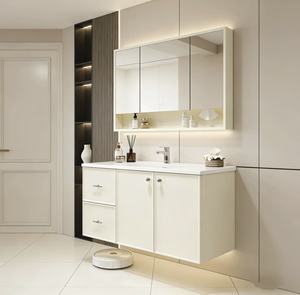 <b>Large</b> capacity storage high-end French wall mounted solid wood intelligent bathroom cabinet - Product Image 5