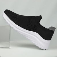 Sepatu Lari Kasual Sporty 2026, Sepatu Lari Trendy Fashion Couple Berbahan Mesh Warna Solid, Bernapas