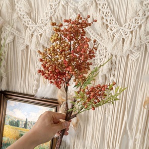 Branches artificielles CallaFloral en mousse, fruits de la fortune, décoration intérieure, arrangement pour mariage, rose, vert, rouge MW25342 - Product Image 2