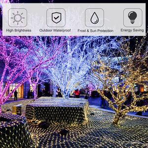 Lễ hội ngoài trời IP44 <span class=keywords><strong>LED</strong></span> <span class=keywords><strong>Net</strong></span> Lights đối với giáng sinh Đảng trang trí đám cưới - Product Image 2