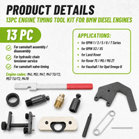 Kit d'outils de calage moteur diesel 13 pièces, jeu de blocage d'arbre à cames pour réparation de moteurs BMW M41 M47 M51 M57, outils d'atelier