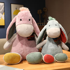 填充动物-舒适伴侣-超软动物毛绒玩具农场动物-40厘米2色助理坐着的驴 - Product Image 2