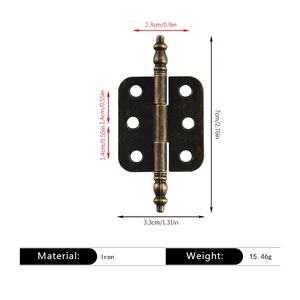 Charnières de meubles élégantes en fer industriel à fermeture douce, 6 trous, <span class=keywords><strong>pour</strong></span> portes d'armoires de cuisine et de salon d'appartement, <span class=keywords><strong>quincaillerie</strong></span> de décoration intérieure - Product Image 6