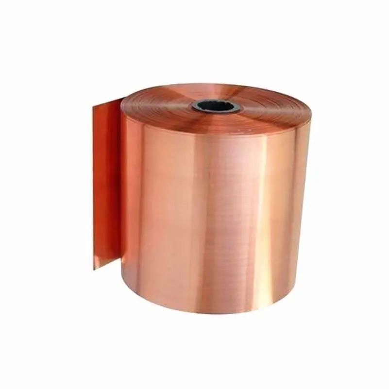 Lámina de cobre enrollada, tira de cobre puro de buena calidad