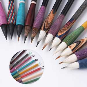 Nouveaux pinceaux Sinoart 2026 en gros pour <span class=keywords><strong>aquarelle</strong></span>, poils mélangés, mini pinceaux à manche court en bois pour la peinture artistique - Product Image 1