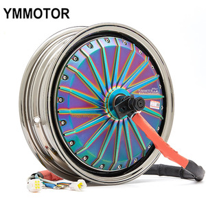 Kits de conversion de moteur de moyeu sans balais 13 pouces 72V 3000W à aimant permanent, étanche IP67, 850 tr/min pour scooter et moto YM-HY-133000 - Product Image 1