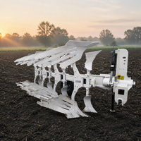 Charrue hydraulique à retourner 4+1 sillons personnalisée pour tracteur, équipement agricole à haut rendement