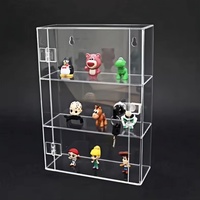 Vitrine en acrylique transparent verrouillable vitrine en acrylique transparent avec serrure pour la vente au détail