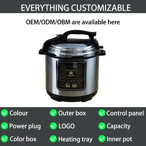 Trong kho Giao hàng nhanh 5L 6L 8L thông minh Nồi áp suất thép không gỉ kỹ thuật số Nồi cơm điện với 14 cài đặt trước - Product Image 3