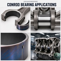 Coussinet de bielle X52403800001, pièces de rechange pour moteur de générateur marin diesel, compatible avec le piston MTU