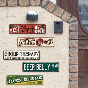 Targa in Metallo Vintage 'Best Beer Belly', Decorazione Divertente per Garage, Pub, Casa e Esterni - Product Image 3