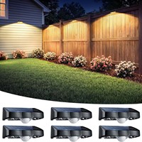 Lampe solaire extérieure transfrontalière à détecteur de mouvement pour jardin et cour, projecteur mural télécommandé, éclairage d'ambiance LED pour clôture