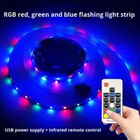 Coloré noir IP65 étanche 8mm LED bande lumineuse USB Dimmable décoration pour TV fond ordinateur bureau dortoir chapiteau