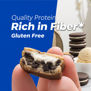 โปรตีนบาร์รสคุกกี้แอนด์ครีมแบบสำเร็จรูป โปรตีน 21 กรัม คาร์โบไฮเดรตสุทธิ 4 กรัม น้ำตาล 1 กรัม ปราศจากกลูเตน เหมาะสำหรับคีโต บรรจุ 4 ชิ้น - Product Image 3