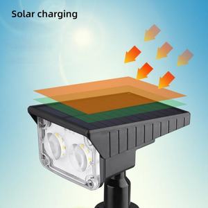 Lámpara de Pared LED Solar para Jardín, Césped, Parque y Lámpara de Proyección con Enchufe para Suelo y Árboles para Paisajismo Exterior - Product Image 4