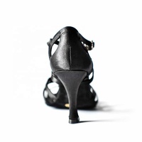Nouvel arrivage de chaussures de sport classiques de danse latine cubaine talon de 7cm en satin noir tailles US 4-12 pour salsa et danse de salon pour femmes