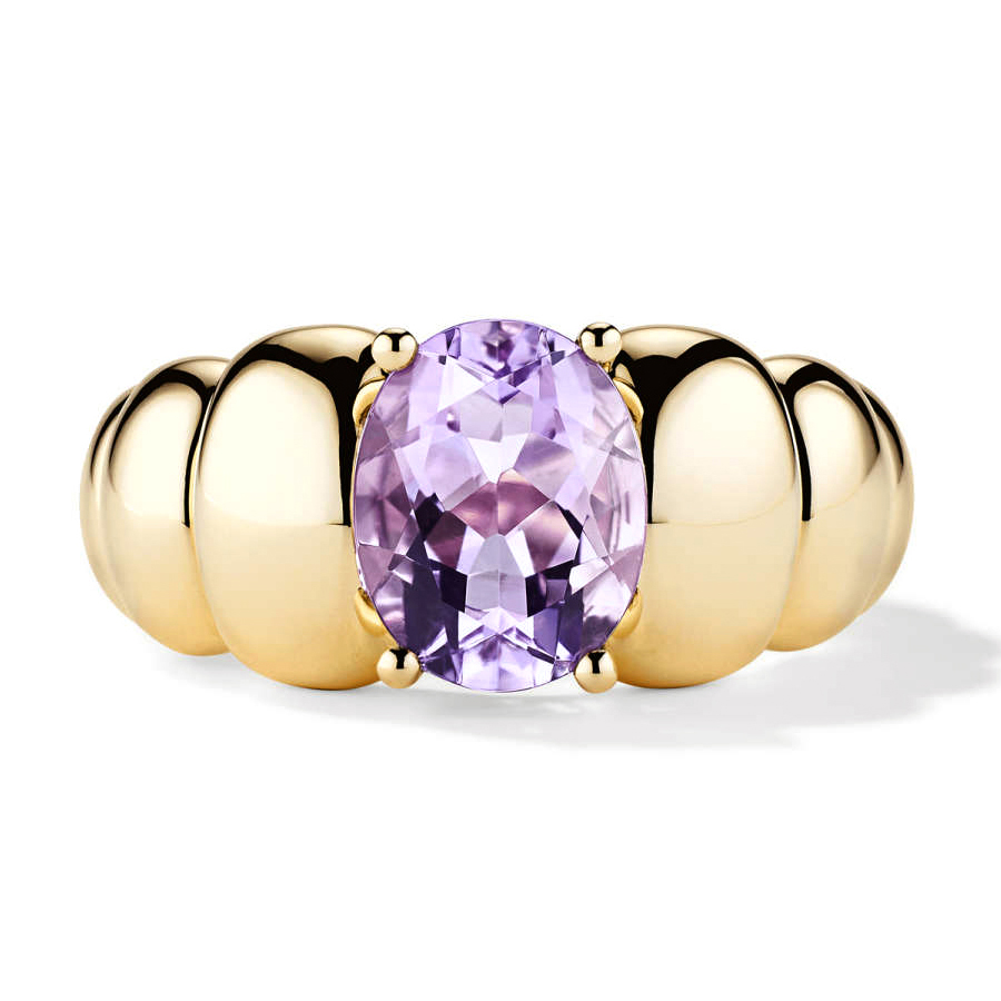 Oro 18K-ametista
