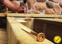 Vis à bois structurelle GRK Type R4 multi-usages à tête étoile avec revêtement Climatek, approuvée ESR