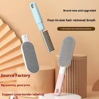 Brosse dépoussiérante électrostatique quatre-en-un transfrontalière FK-0902 – Éliminateur multifonction de poils d'animaux et de poussière pour vêtements et canapés